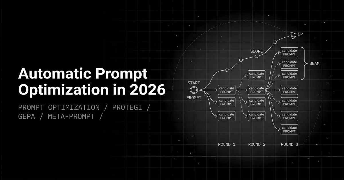 Editorial cover image for automatic prompt optimization techniques in 2026