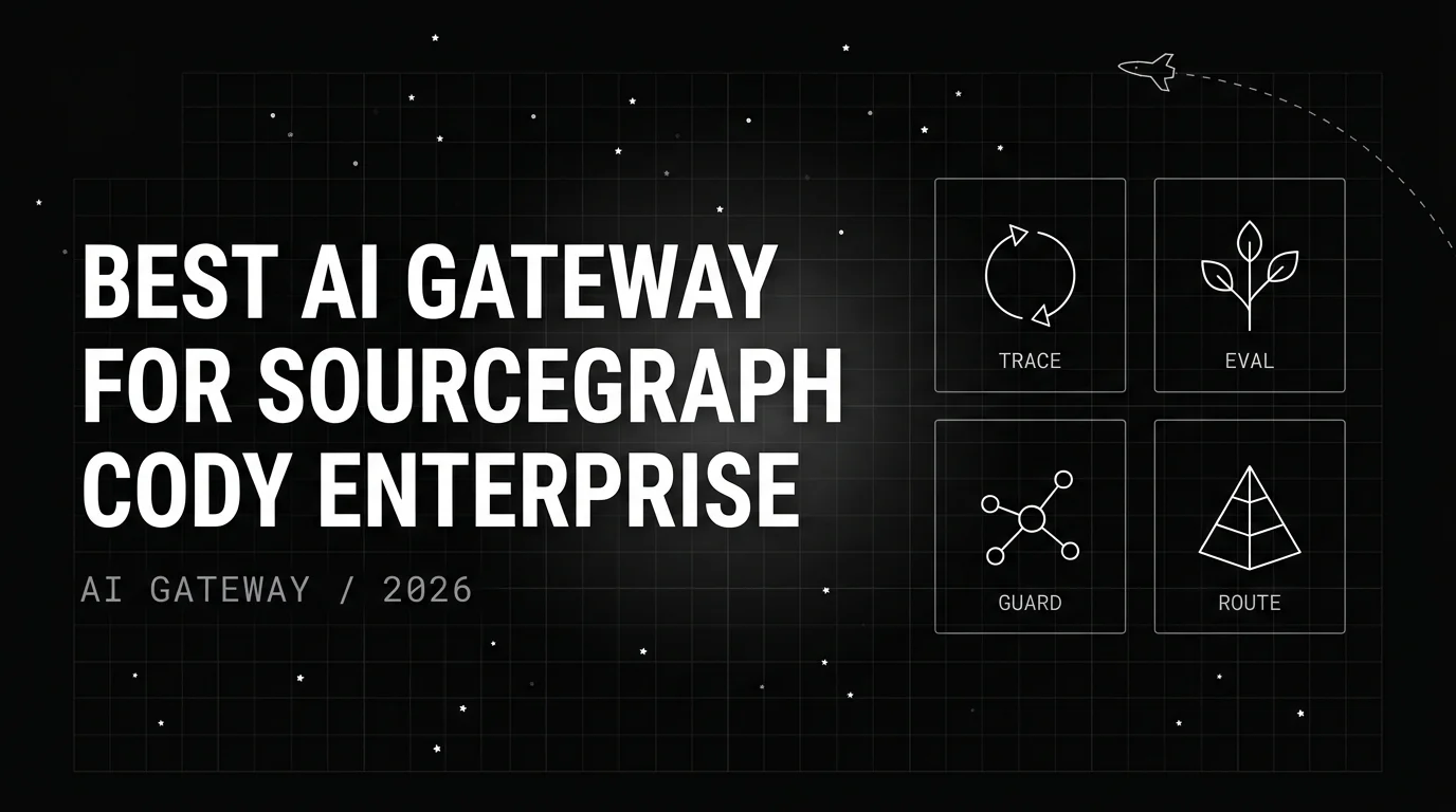 Editorial cover image for Best AI Gateway for Sourcegraph Cody Enterprise in 2026