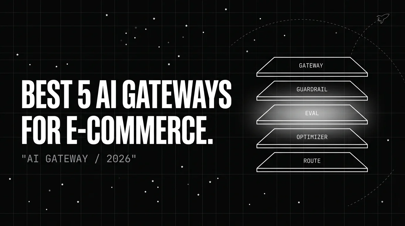 Editorial cover image for Best 5 AI Gateways for E-commerce in 2026: Search, Personalization, and Checkout