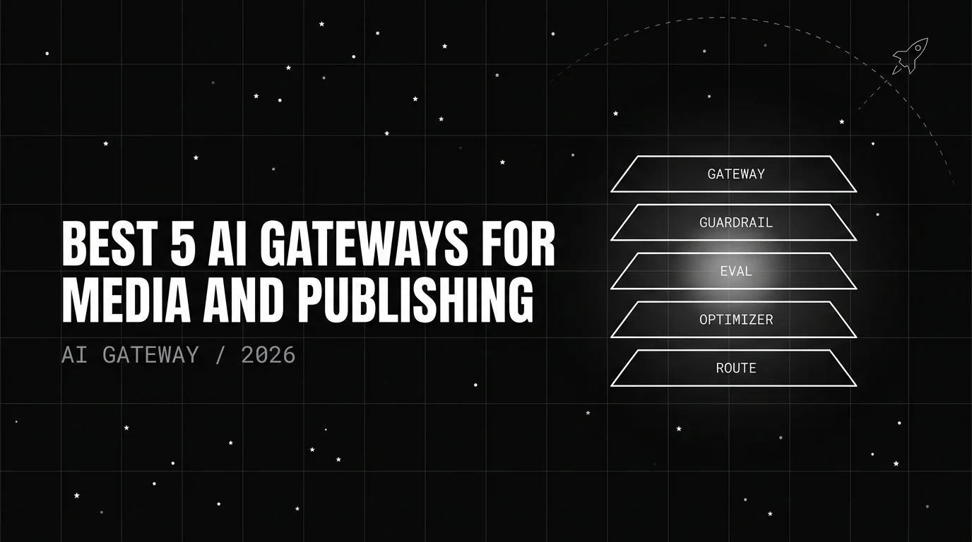 Editorial cover image for Best 5 AI Gateways for Media and Publishing in 2026: Content Routing, Licensing, and Brand