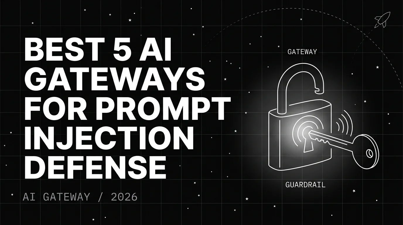 Editorial cover image for Best 5 AI Gateways for Prompt Injection Defense in 2026