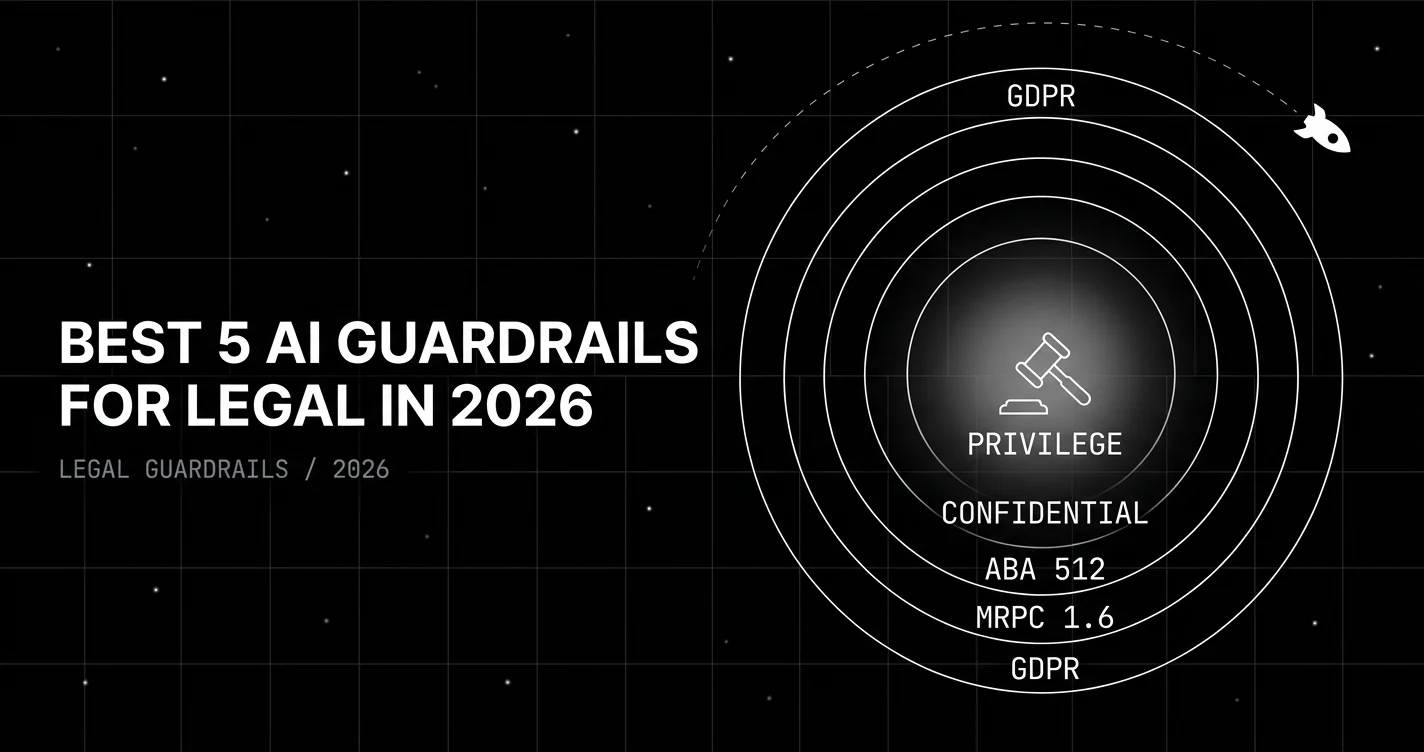 Editorial cover for Best 5 AI Guardrails for Legal AI Applications in 2026