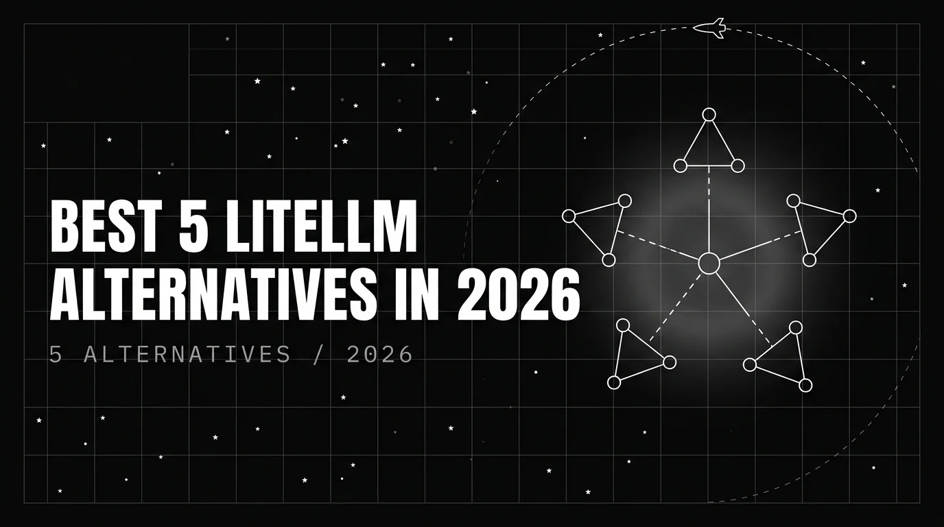 Editorial cover image for Best 5 LiteLLM Alternatives in 2026