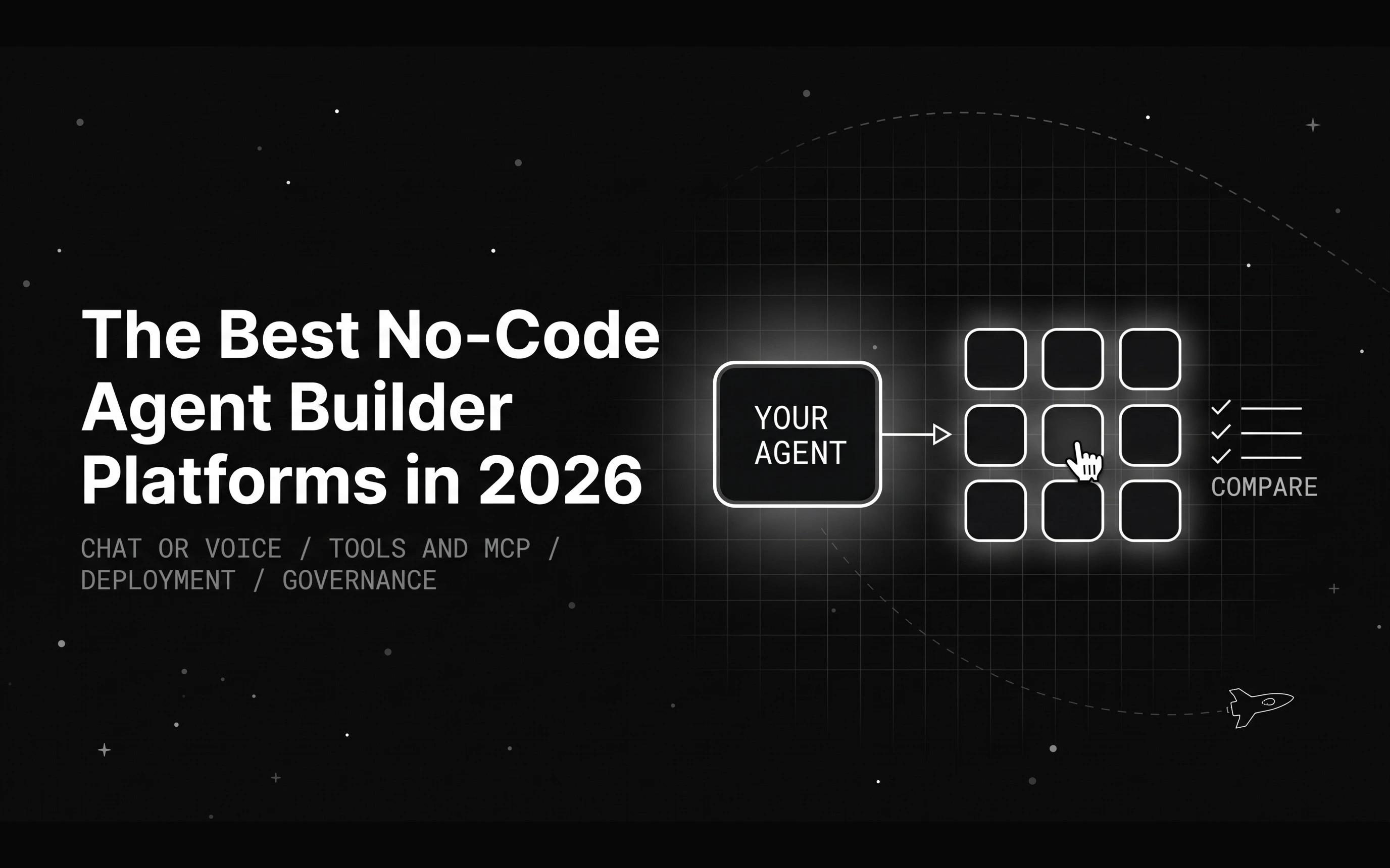 Comparing the best no-code agent builder platforms in 2026 by channel, tools, deployment, governance, and pricing