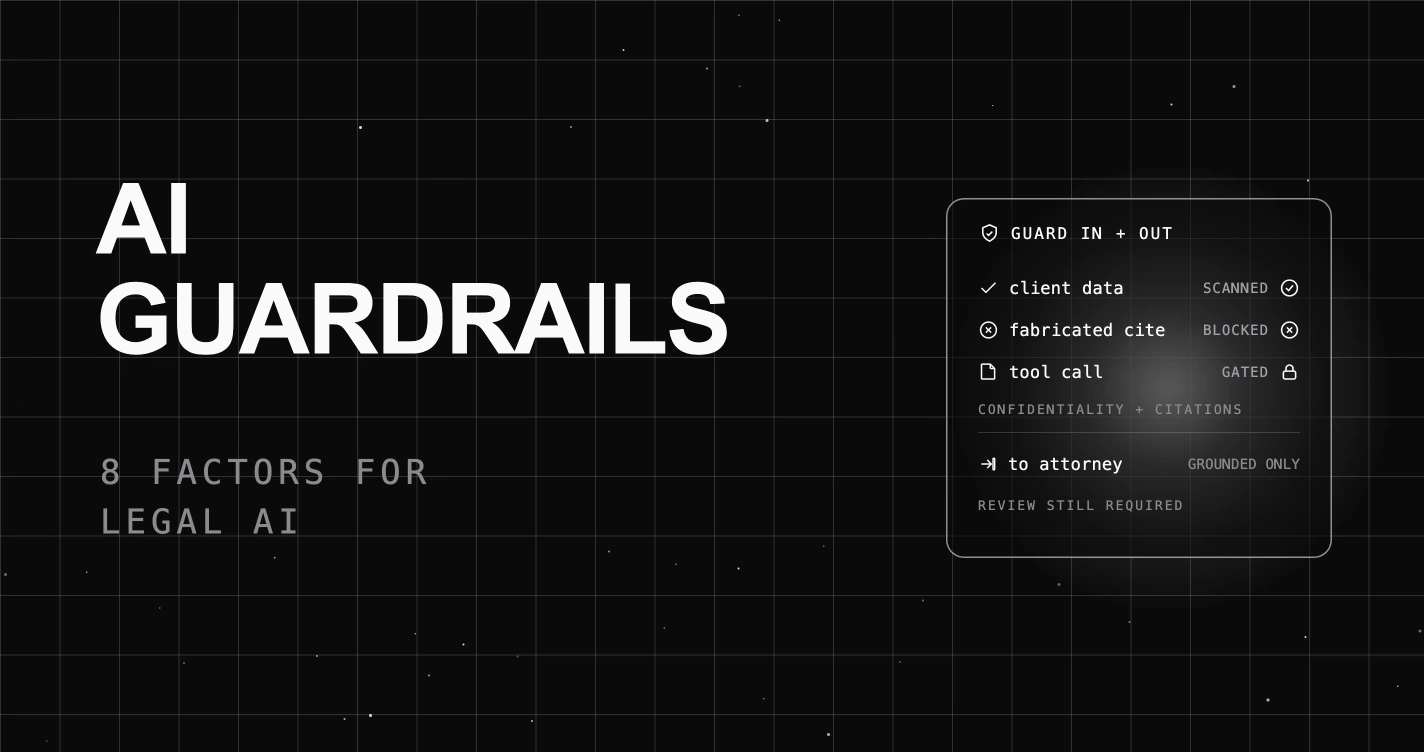Choosing AI Guardrails for Legal AI: 8 Factors to Compare