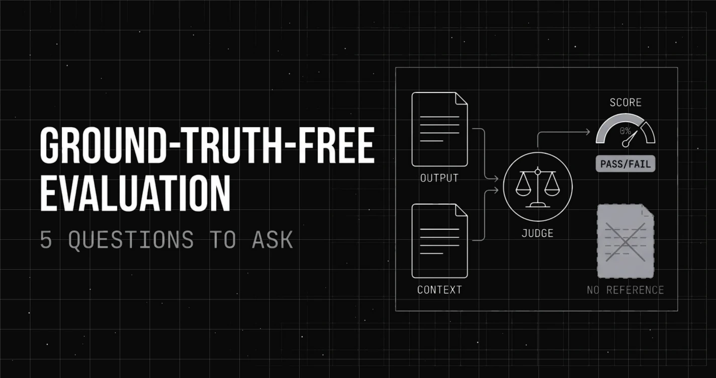 Choosing the Right Ground-Truth-Free Evaluation Tool for Teams Without Labeled Data: 5 Questions to Ask