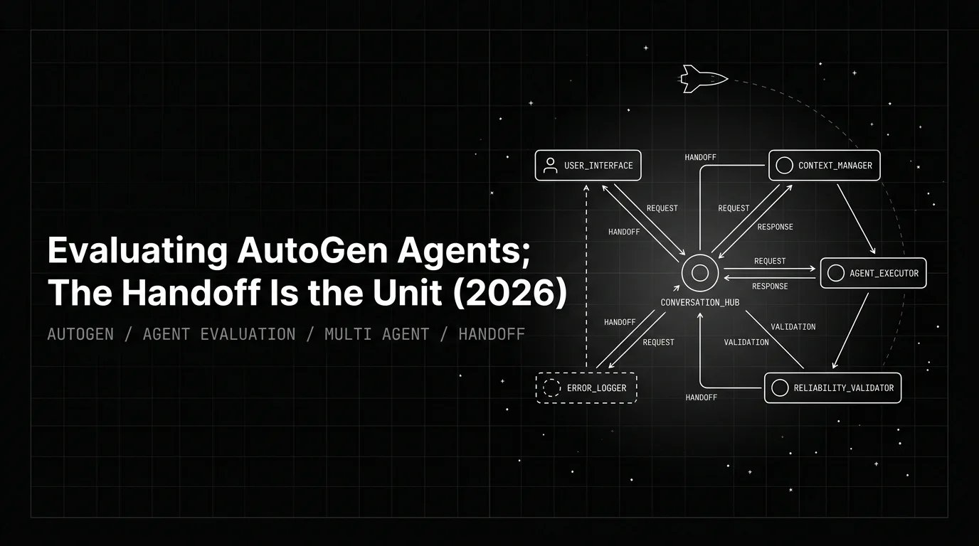 Evaluating AutoGen Agents: The Handoff Is the Unit (2026)