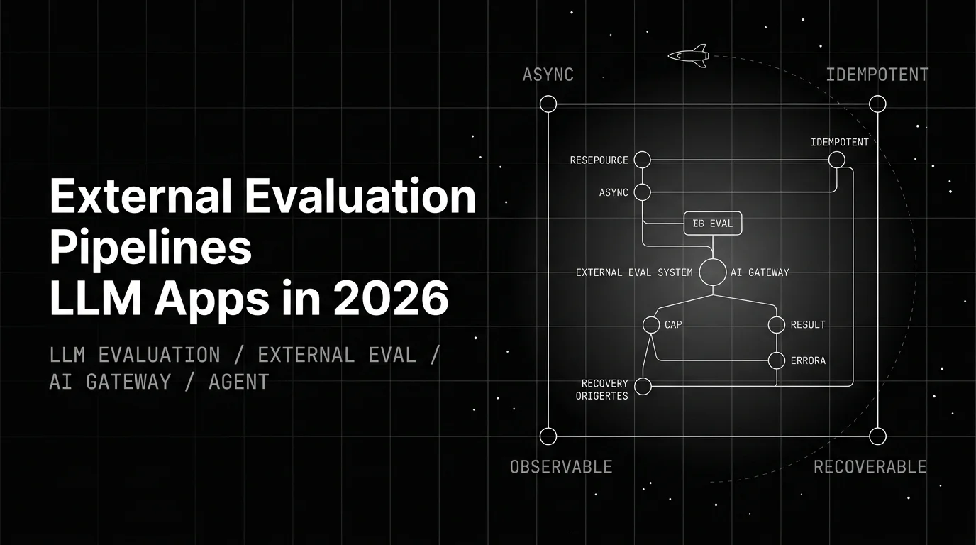 External Evaluation Pipelines for LLM Apps in 2026