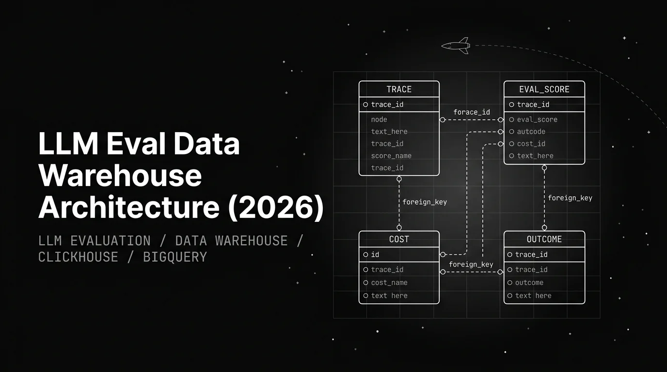 Editorial cover image for LLM Eval Data Warehouse Architecture (2026)
