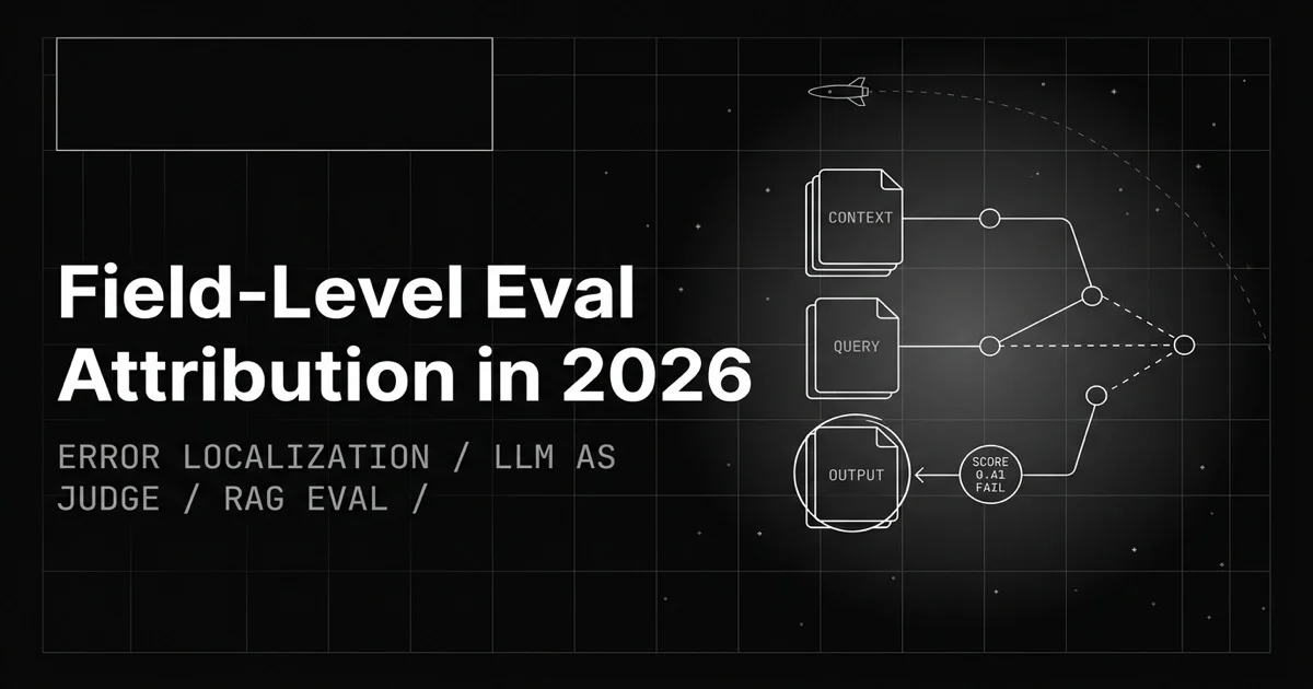 Your LLM Eval Failed. Which Input Broke It? Field-Level Eval Attribution in 2026
