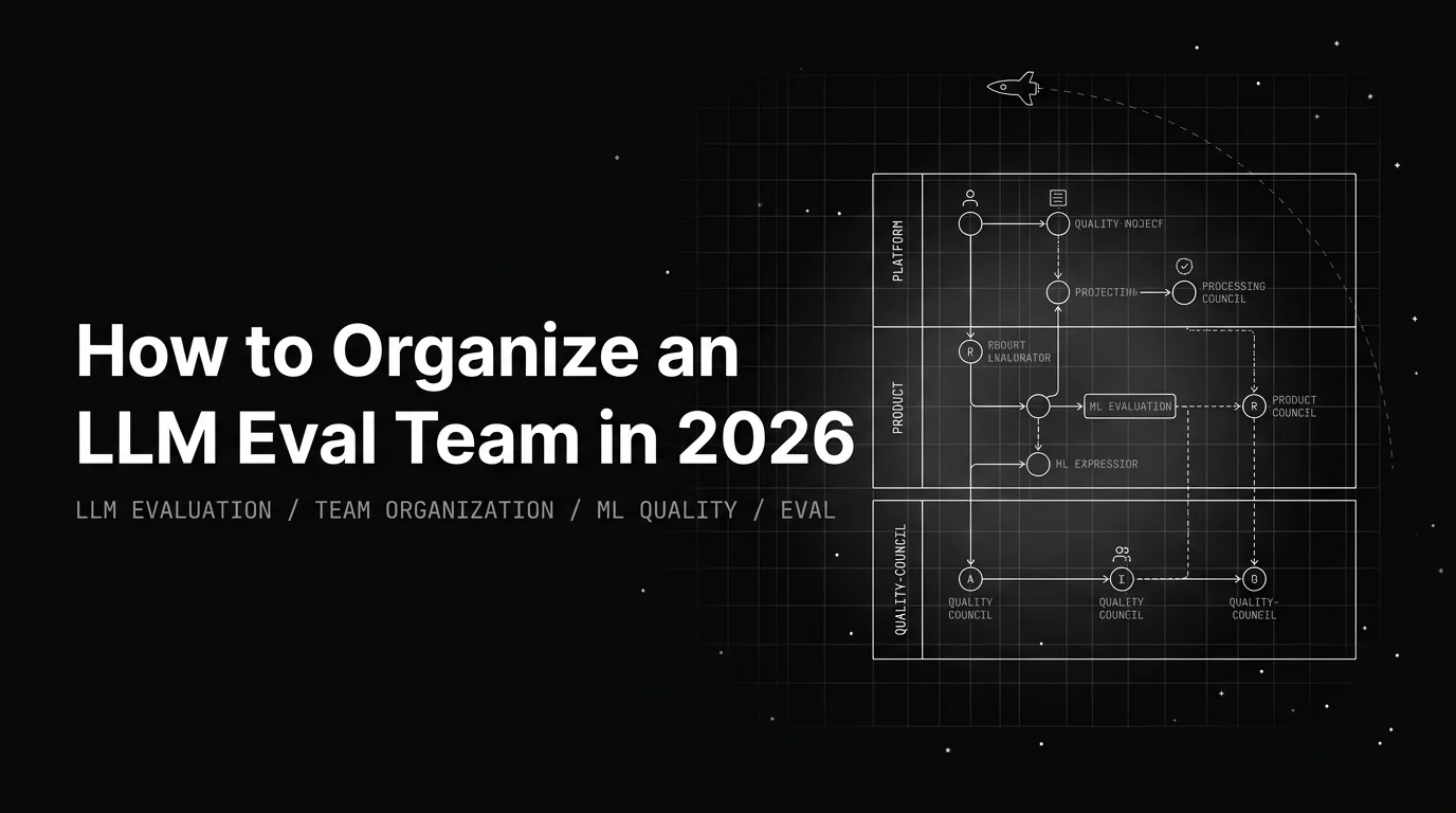 Editorial cover image for How to Organize an LLM Eval Team in 2026