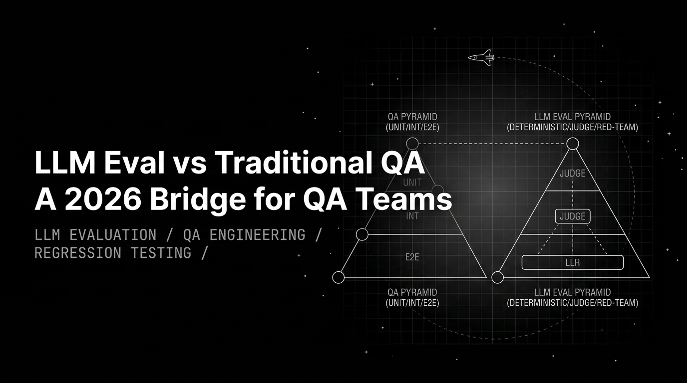 LLM Eval vs Traditional QA: A 2026 Bridge for QA Teams