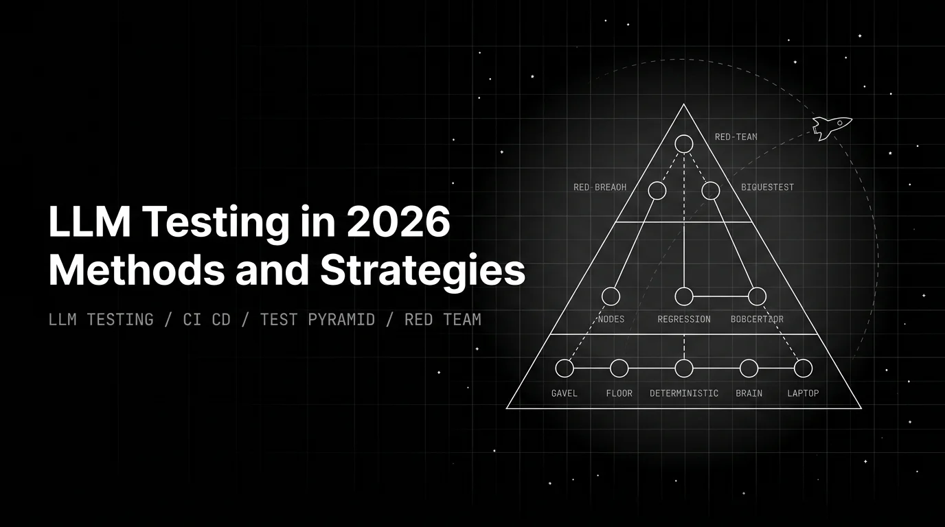 Editorial cover image for LLM Testing in 2026 Methods and Strategies