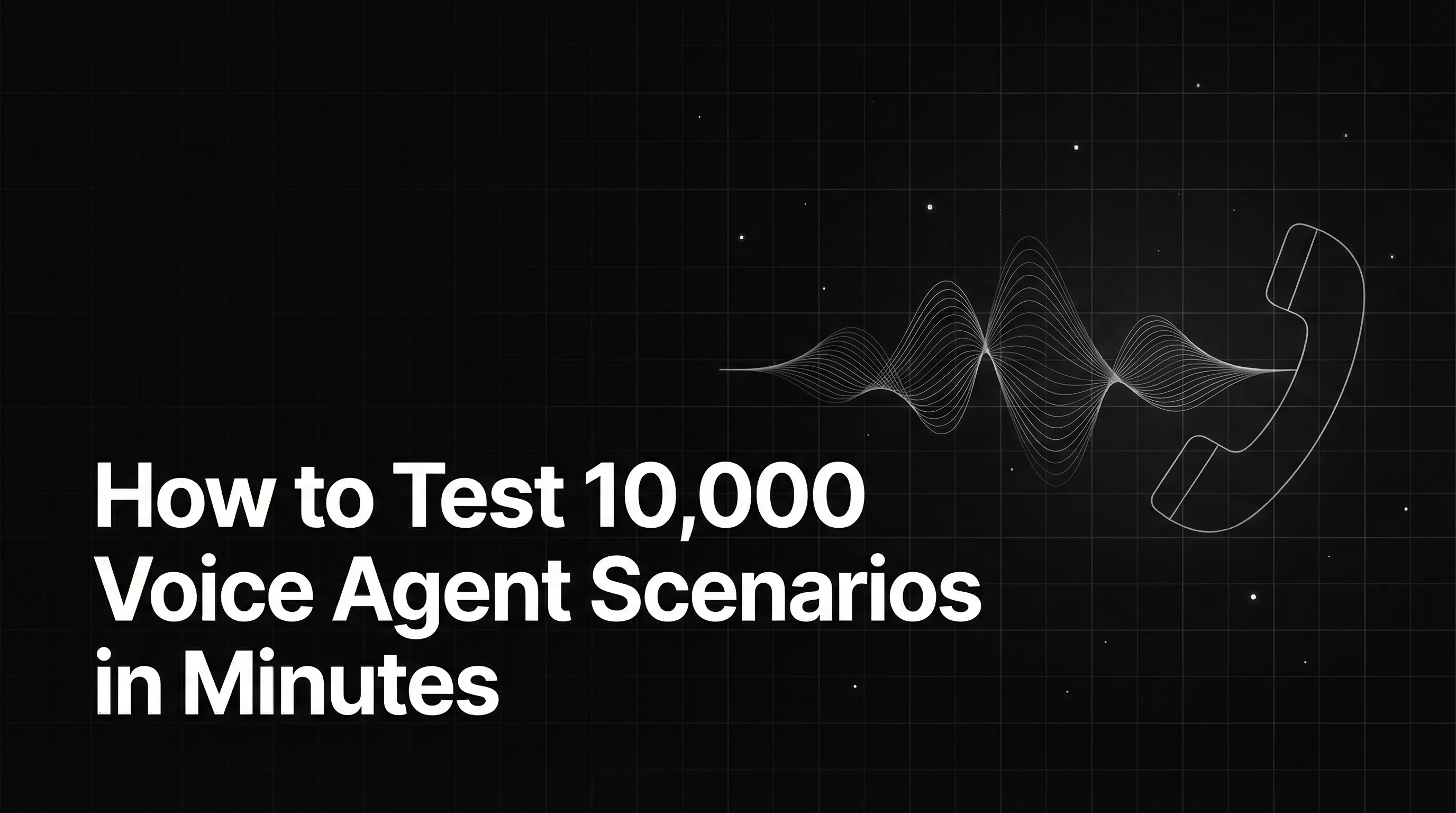 How to Test 10,000 Voice Agent Scenarios in Minutes Without Manual QA