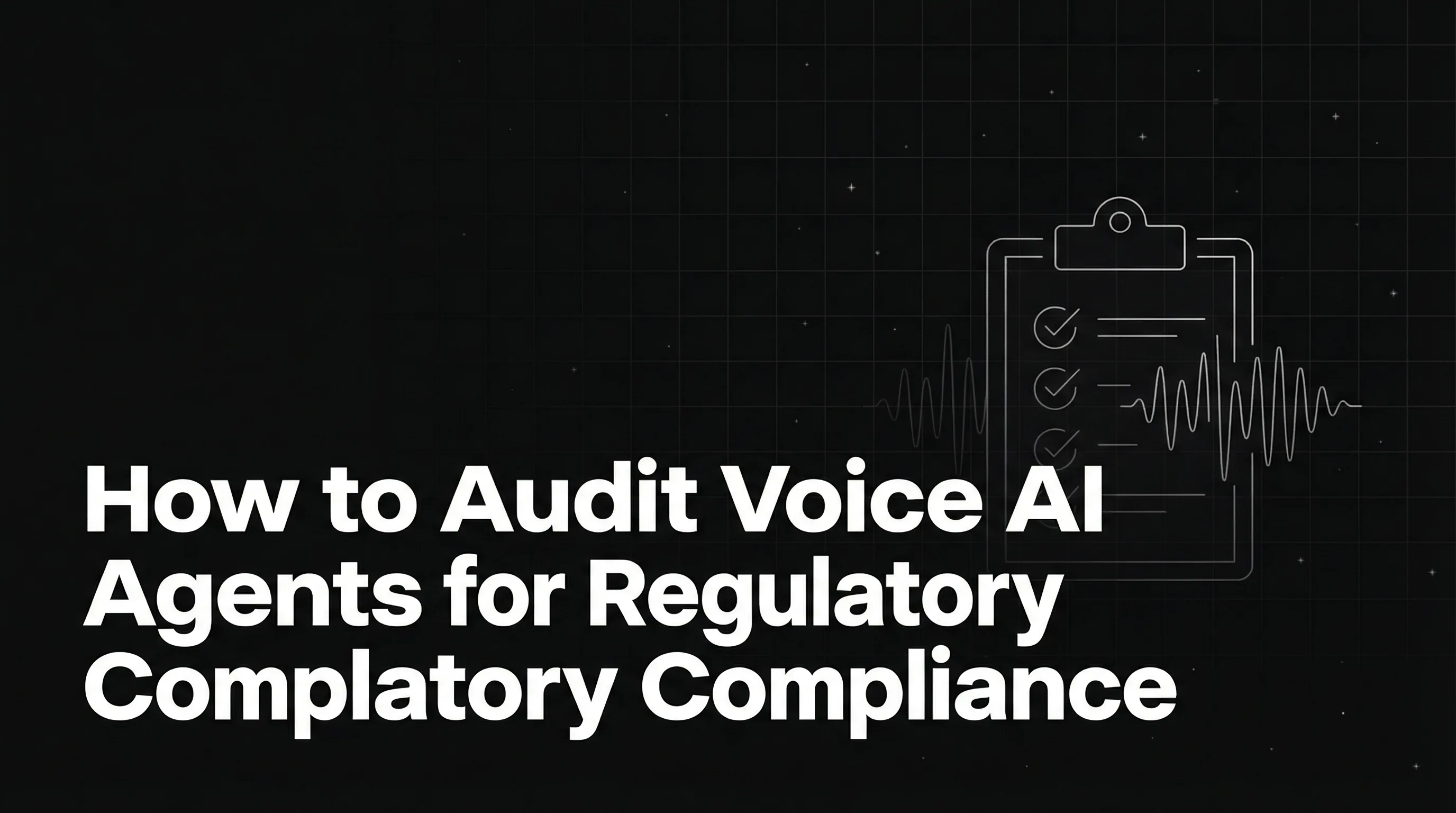 How to Audit Voice AI Agents for Regulatory Compliance Before Going Live