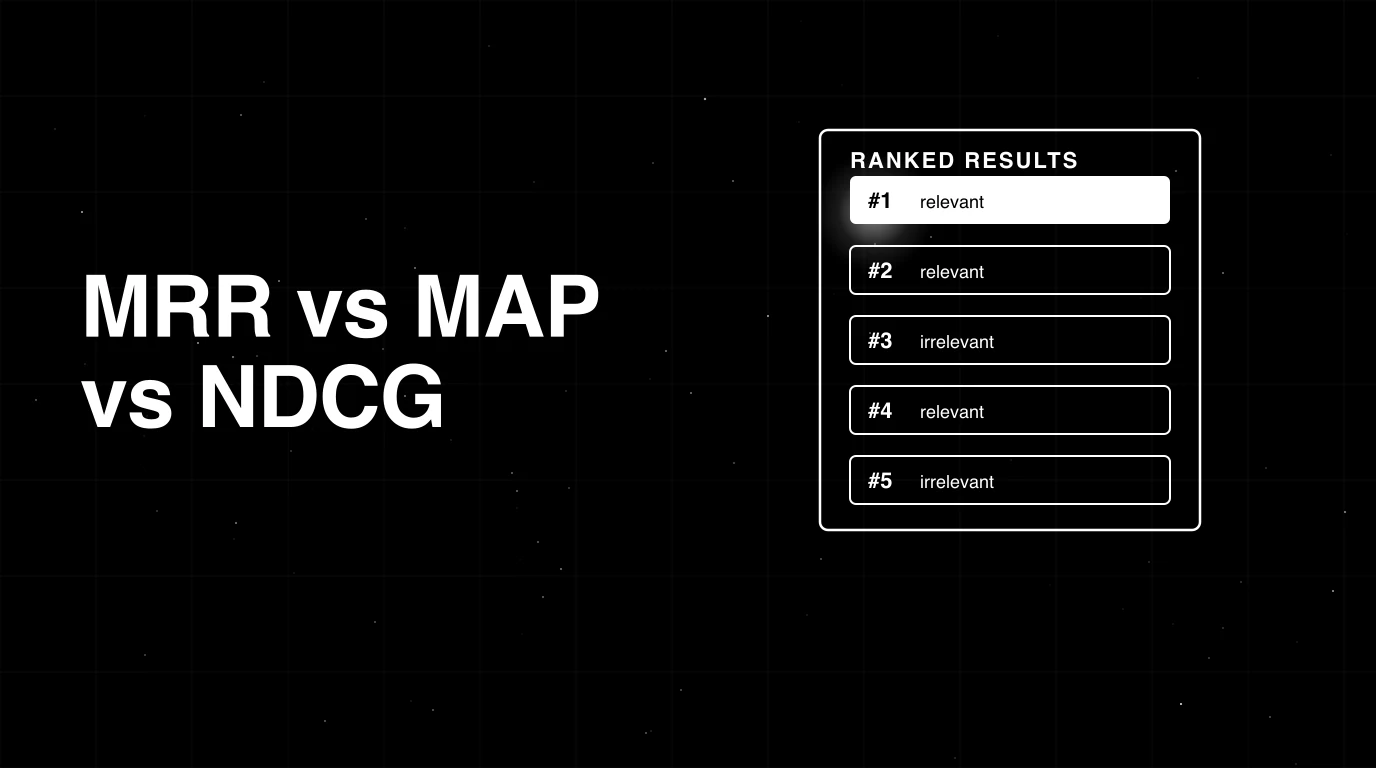 MRR vs MAP vs NDCG: Retrieval Ranking Metrics in 2026