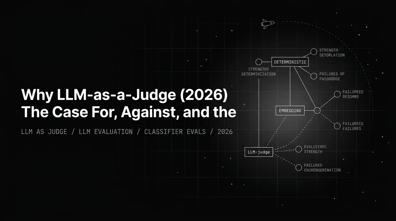 Editorial cover image for Why LLM-as-a-Judge (2026)