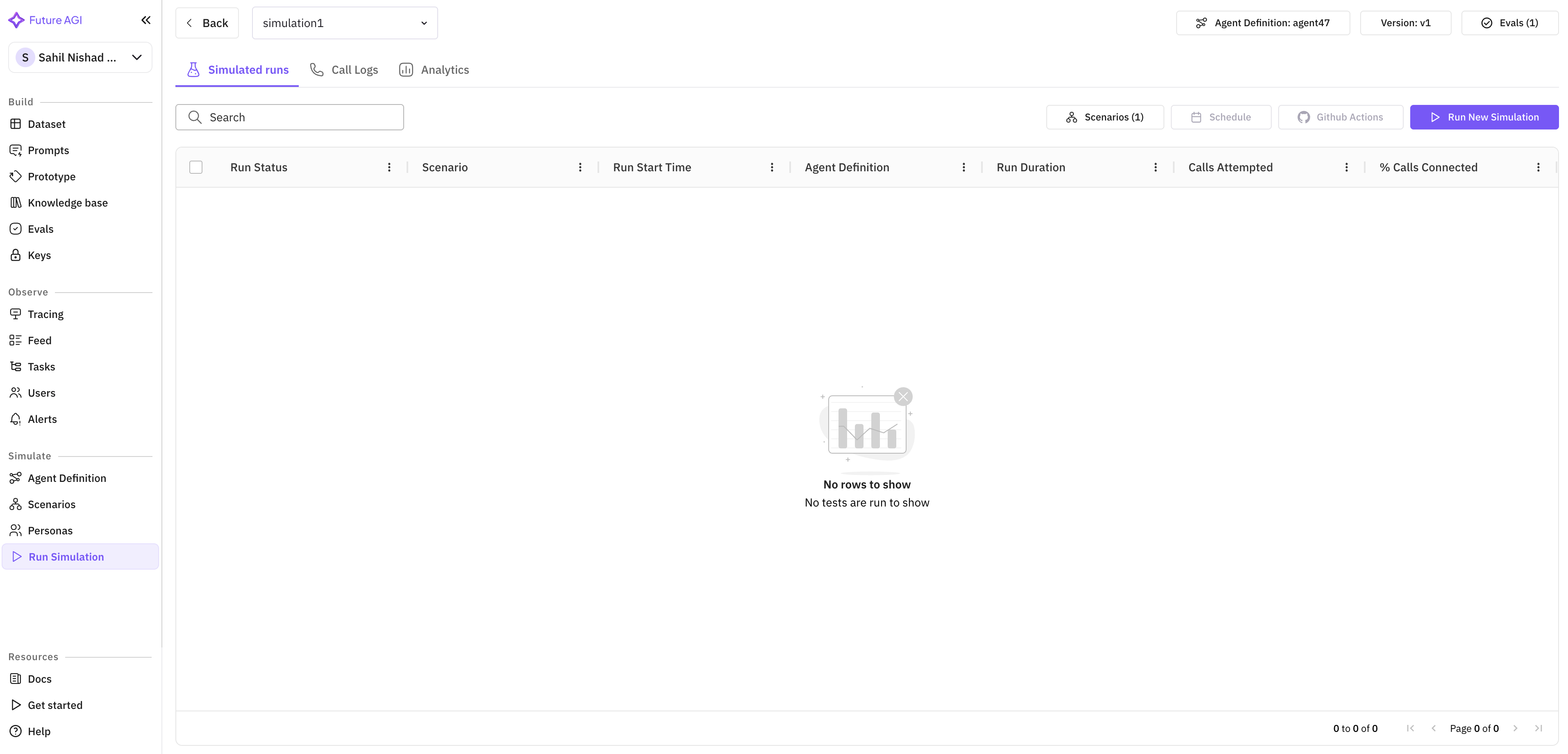 Simulation Call Observability